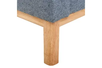 3-sitssoffa Beliani Sosjo Beige, ljust trä blue||Light colored wood - Møbler - Sofaer - 3 personers sofa
