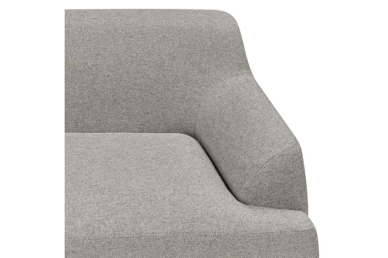 3-sitssoffa Beliani Sosjo Beige, ljust trä Grey||Light colored wood - Møbler - Sofaer - 3 personers sofa
