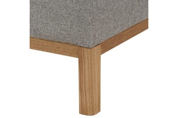 3-sitssoffa Beliani Sosjo Beige, ljust trä Grey||Light colored wood - Møbler - Sofaer - 3 personers sofa