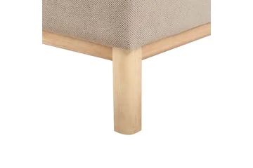 3-sitssoffa Beliani Sosjo Beige, ljust trä Taupe - Møbler - Sofaer - 3 personers sofa