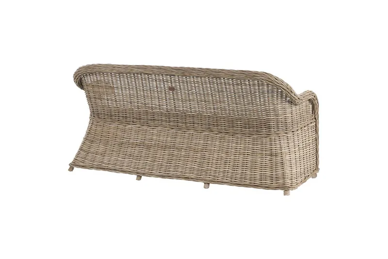 3-sitssoffa Beliani Susua Nature||White - Havemøbler - Loungemøbler - Loungesofaer