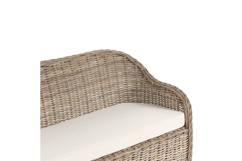 3-sitssoffa Beliani Susua Nature||White - Havemøbler - Loungemøbler - Loungesofaer