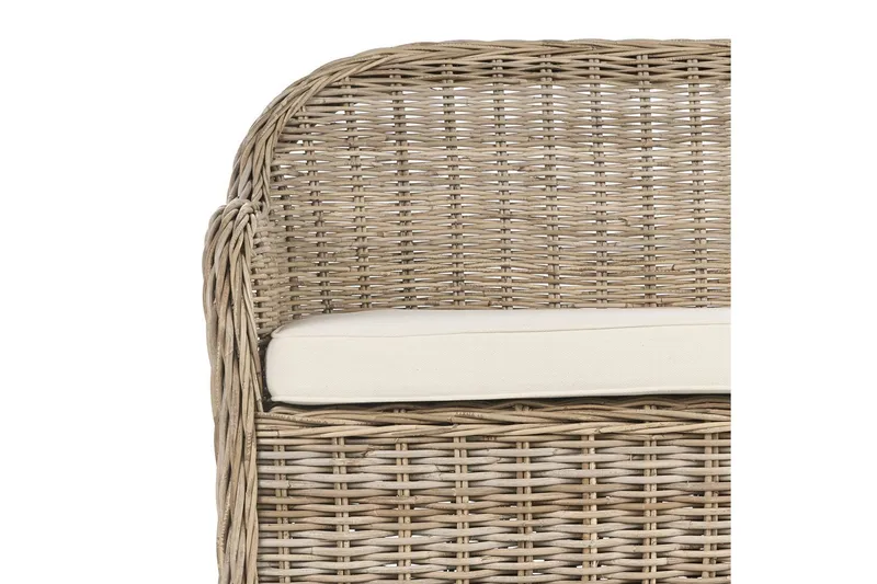 3-sitssoffa Beliani Susua Nature||White - Havemøbler - Loungemøbler - Loungesofaer