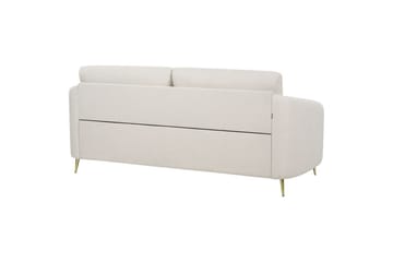 3-sitssoffa Beliani Trosa Beige, guld Beige||GOLD - Møbler - Sofaer - 3 personers sofa