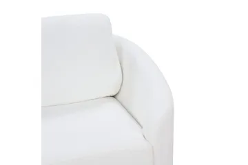 3-sitssoffa Beliani Trosa Beige, guld White - Møbler - Sofaer - 3 personers sofa