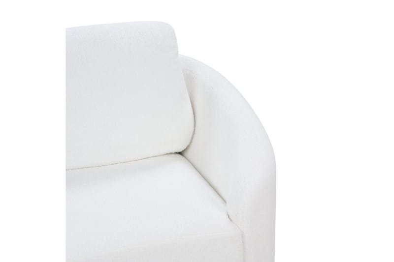 3-sitssoffa Beliani Trosa Beige, guld White - Møbler - Sofaer - 3 personers sofa