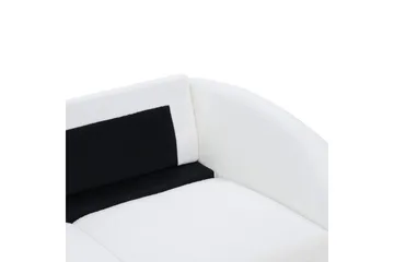 3-sitssoffa Beliani Trosa Beige, guld White - Møbler - Sofaer - 3 personers sofa