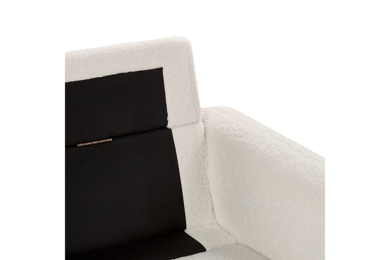 3-sitssoffa Beliani Tuve Beige, ljust trä, Bouclé NO_BRAND White||Light colored wood - Møbler - Sofaer - 3 personers sofa