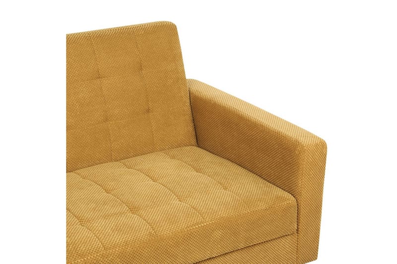 3-sitssoffa Beliani Vehkoo Grönt, ljust trä GOLD||Light colored wood - Møbler - Sofaer - Sovesofaer