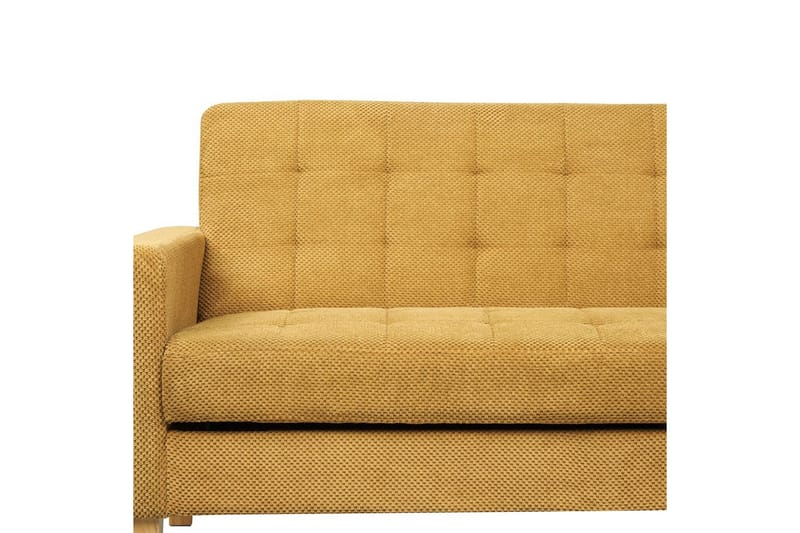 3-sitssoffa Beliani Vehkoo Grönt, ljust trä GOLD||Light colored wood - Møbler - Sofaer - Sovesofaer