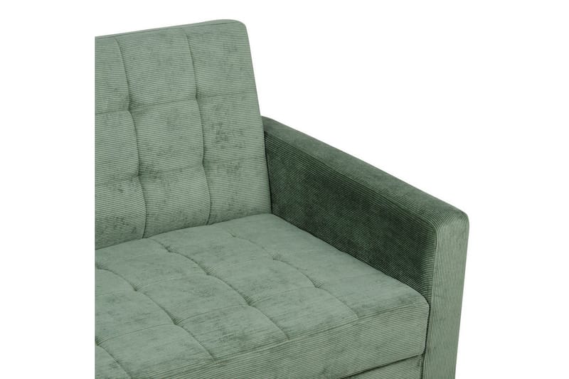 3-sitssoffa Beliani Vehkoo Grönt, ljust trä Green||Light colored wood - Møbler - Sofaer - Sovesofaer