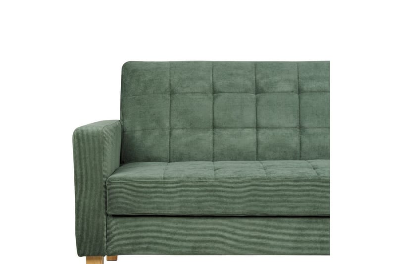3-sitssoffa Beliani Vehkoo Grönt, ljust trä Green||Light colored wood - Møbler - Sofaer - Sovesofaer