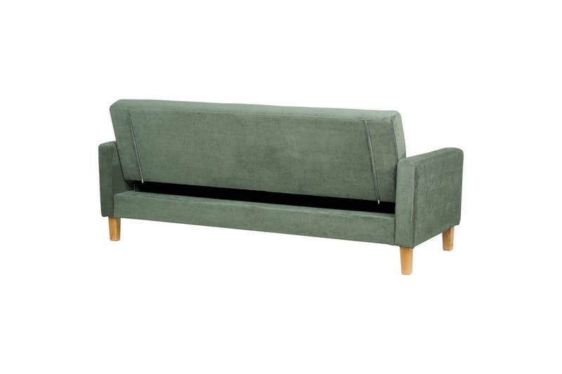 3-sitssoffa Beliani Vehkoo Grönt, ljust trä Green||Light colored wood - Møbler - Sofaer - Sovesofaer