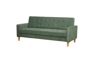 3-sitssoffa Beliani Vehkoo Grönt, ljust trä Green||Light colored wood - Møbler - Sofaer - Sovesofaer