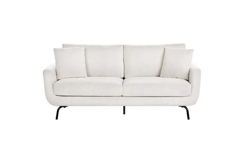 3-sitssoffa Beliani Vesala Brun, Svart White, Hvid