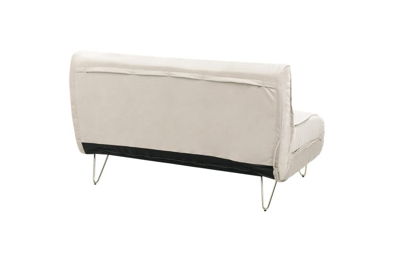 3-sitssoffa Beliani Vestfold Beige, guld Beige||GOLD - Møbler - Sofaer - Sovesofaer