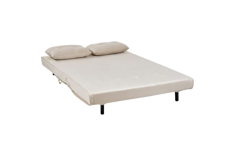 3-sitssoffa Beliani Vestfold Beige, guld Beige||GOLD - Møbler - Sofaer - Sovesofaer