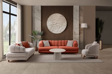 3-personers sofa Atelier Del Sofa Gloria (240 x 80 x 95 cm) Tile Red - Tile Red - Møbler - Sofaer - 3 personers sofa