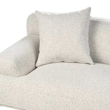 3-personers sofa Matila i bouclé - Hvid - Møbler - Sofaer - 3 personers sofa