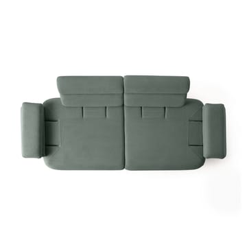 3-personers sofa Atelier Del Sofa Bonjo Valnød (246 x 81 x 97 cm) Grøn - Grøn - Møbler - Sofaer - 3 personers sofa