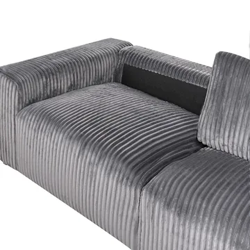 3-personers sofa Sandora - Grå, sort - Møbler - Sofaer - 3 personers sofa