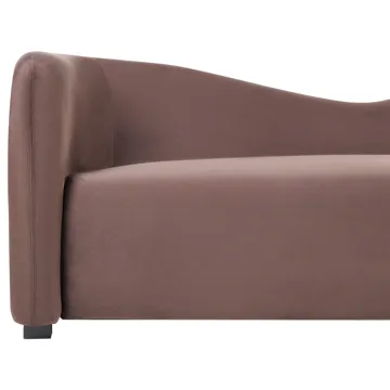 3-personers sofa Veltada - Mørkebrun - Møbler - Sofaer - Velour sofaer