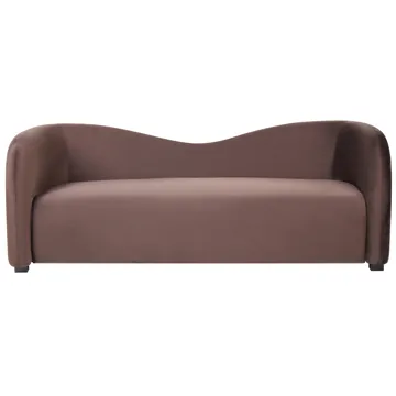3-personers sofa Veltada - Mørkebrun - Møbler - Sofaer - Velour sofaer