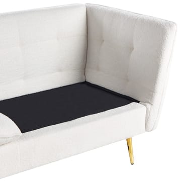 3-personers sofa Frederica - Hvid, guld/Bouclé - Møbler - Sofaer - Chesterfield sofaer
