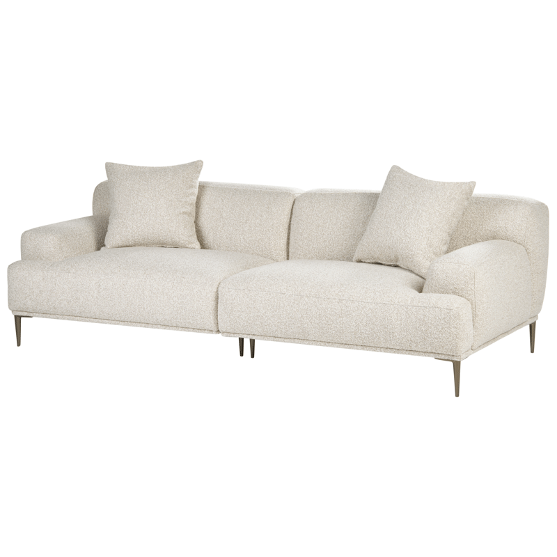 3-personers sofa Matila i bouclé - Hvid - Møbler - Sofaer - 3 personers sofa