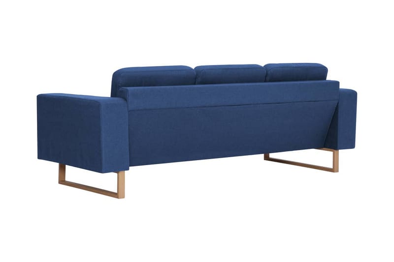 3-Personers Sofa I Stof Blå - Blå - 3 personers sofa