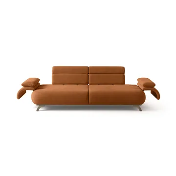 3-personers sofa Atelier Del Sofa Bonjo Silver (246 x 81 x 97 cm) Tile Red - Teglstenrød - Møbler - Sofaer - 3 personers sofa