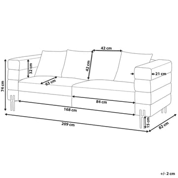 3-personers sofa Granna - Brun - Møbler - Sofaer - Lædersofaer