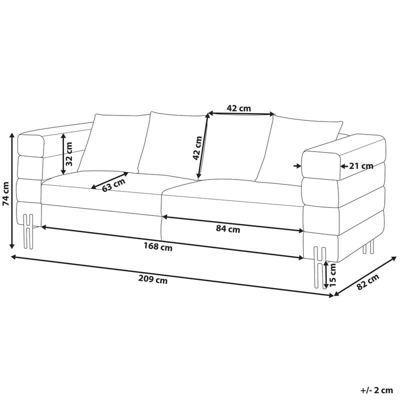 3-personers sofa Granna - Brun - Møbler - Sofaer - Lædersofaer