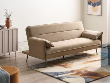3-personers sofa Vayla - Lysebrun - Møbler - Sofaer - Sovesofaer