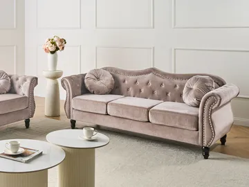 3-personers sofa Skien - Taupe - Møbler - Sofaer - Chesterfield sofaer
