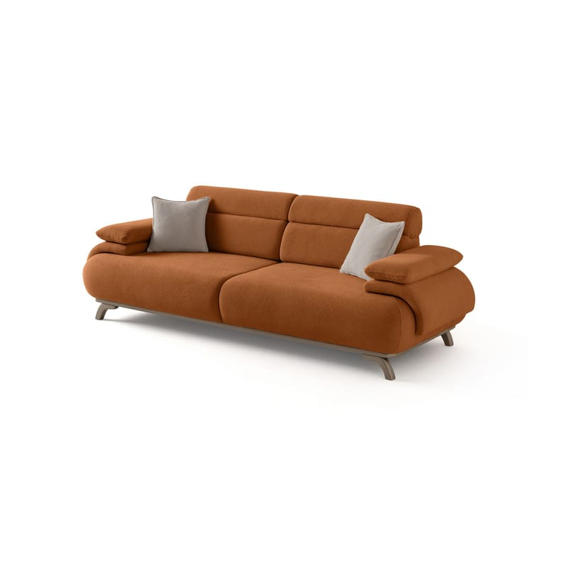 3-personers sofa Atelier Del Sofa Bonjo Silver (246 x 81 x 97 cm) Tile Red, Teglstenrød