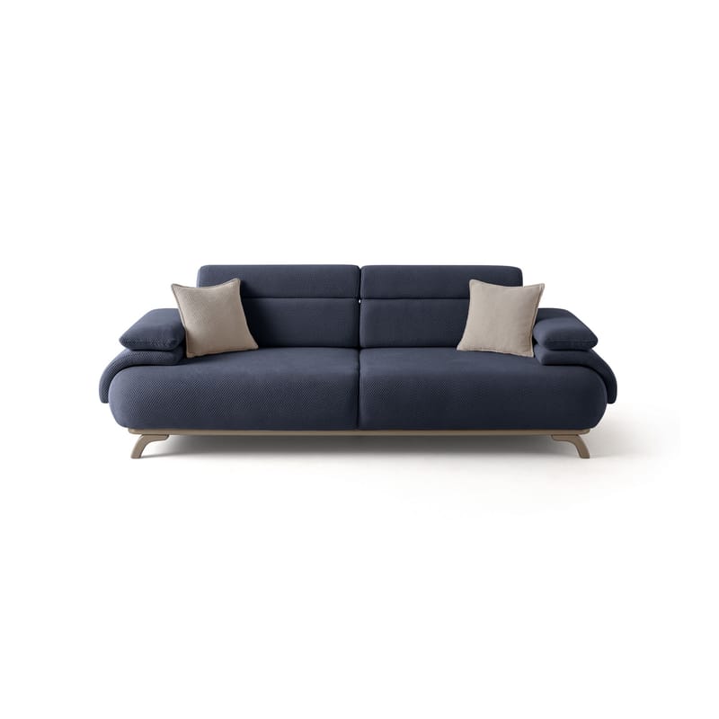3-personers sofa Atelier Del Sofa Bonjo Silver (246 x 81 x 97 cm) Marineblå - Marineblå - Møbler - Sofaer - 3 personers sofa