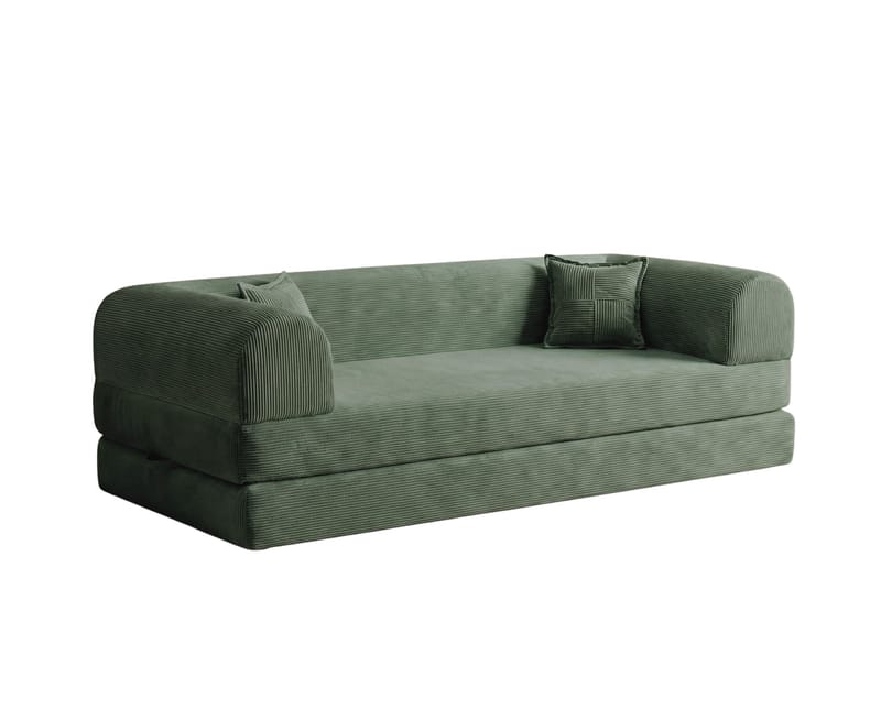 3-personers sovesofa Atelier Del Sofa Legom Eco (190 x 90 x 25 cm) Grøn - Møbler - Sofaer - Sovesofaer