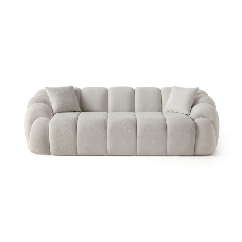 3-personers sofa Atelier Del Sofa Octavio (233 x 70 x 80 cm) Hvid - Møbler - Sofaer - 3 personers sofa