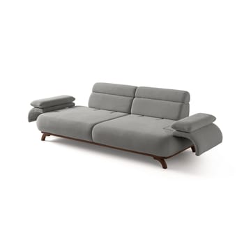 3-personers sofa Atelier Del Sofa Bonjo Valnød (246 x 81 x 97 cm) Grå - Grå - Møbler - Sofaer - 3 personers sofa