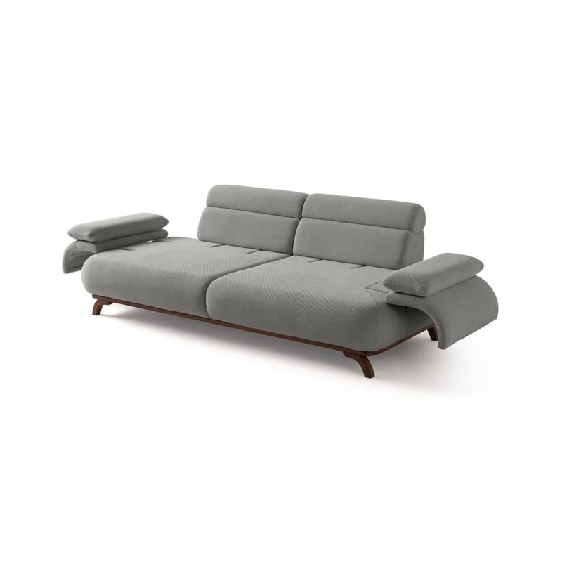 3-personers sofa Atelier Del Sofa Bonjo Valnød (246 x 81 x 97 cm) Grå - Grå - Møbler - Sofaer - 3 personers sofa