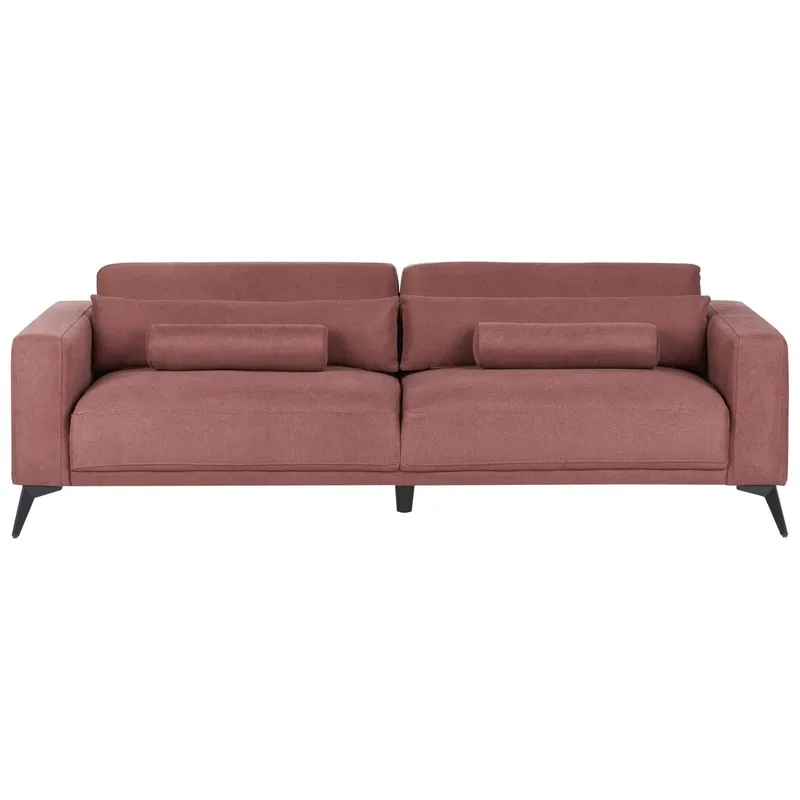 3-personers sofa Ange, Rød, Sort/Polyester