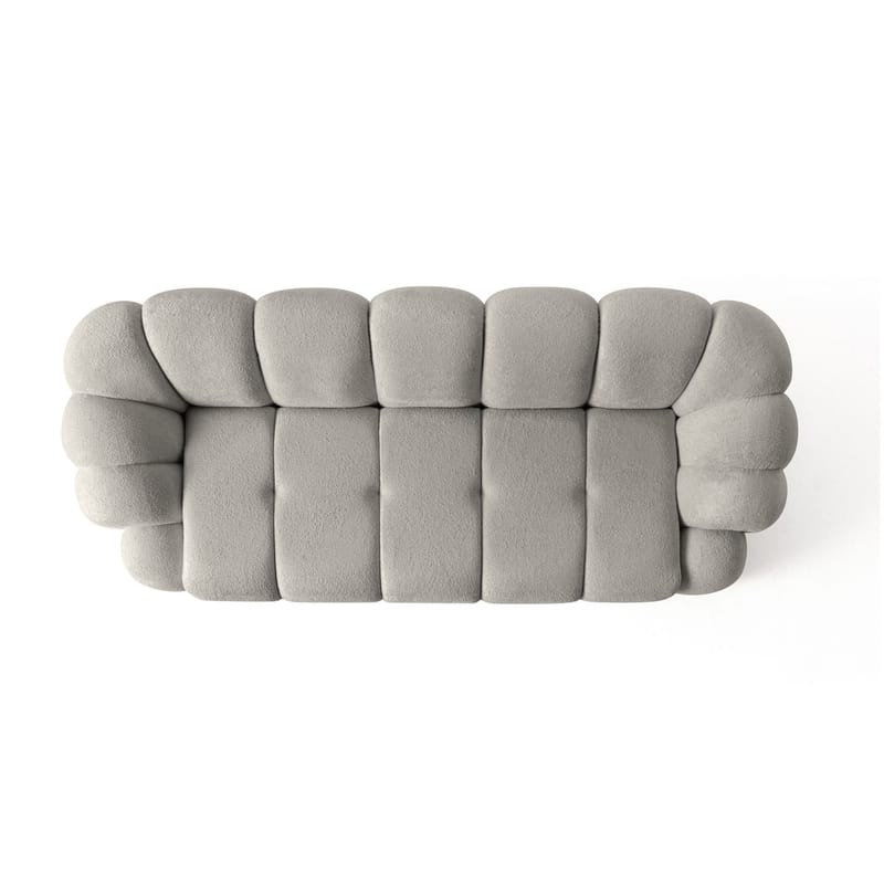 3-personers sofa Atelier Del Sofa Octavio (233 x 70 x 80 cm) Grå - Møbler - Sofaer - 3 personers sofa
