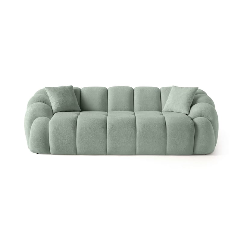 3-personers sofa Atelier Del Sofa Octavio (233 x 70 x 80 cm) Turkis - Møbler - Sofaer - 3 personers sofa