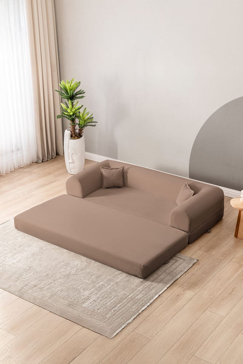 3-personers sovesofa Atelier Del Sofa Legom Eco (190 x 90 x 25 cm) Beige - Møbler - Sofaer - Sovesofaer