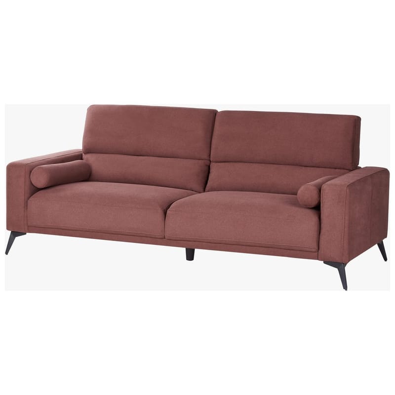 3-personers sofa Ange - Rød, Sort/Polyester - Møbler - Sofaer - 3 personers sofa