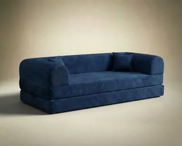 3-personers sovesofa Atelier Del Sofa Legom Eco (190 x 90 x 25 cm) Marineblå - Møbler - Sofaer - Sovesofaer