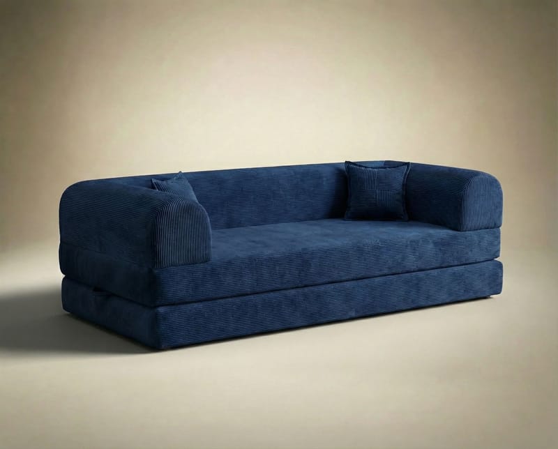 3-personers sovesofa Atelier Del Sofa Legom Eco (190 x 90 x 25 cm) Marineblå - Møbler - Sofaer - Sovesofaer