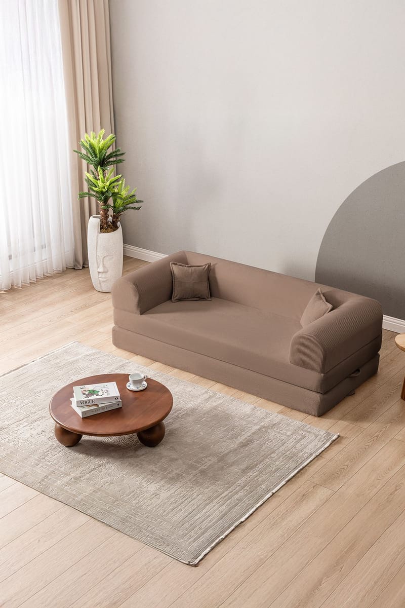 3-personers sovesofa Atelier Del Sofa Legom Eco (190 x 90 x 25 cm) Beige - Møbler - Sofaer - Sovesofaer