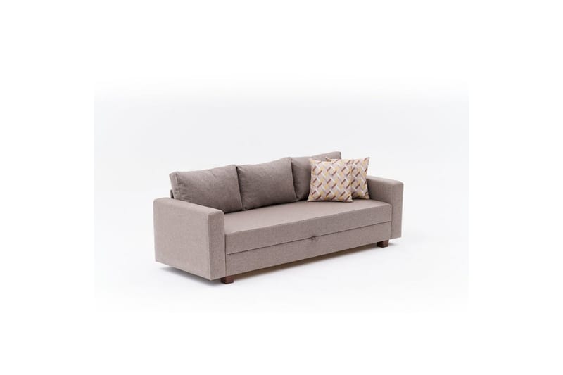 3-personers sovesofa Iroulport Arzilla Brun - Brun - Møbler - Sofaer - Sovesofaer